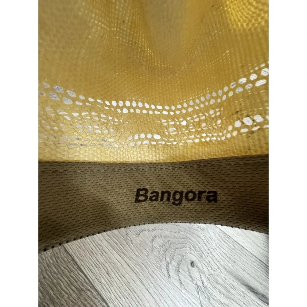 Twister White Straw Western Cowboy Hat 6 7/8 Bangora Made In Mexico